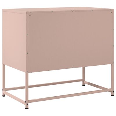 vidaXL TV-taso pinkki 68,5x39x60,5 cm teräs