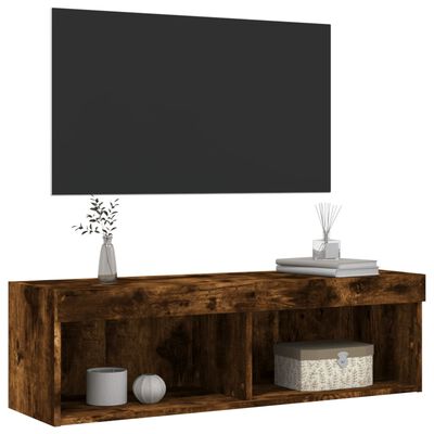 vidaXL TV-taso LED-valoilla savutammi 100x30x30 cm