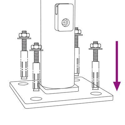 vidaXL Verkkoaita laipalla antrasiitti 1,4x25 m