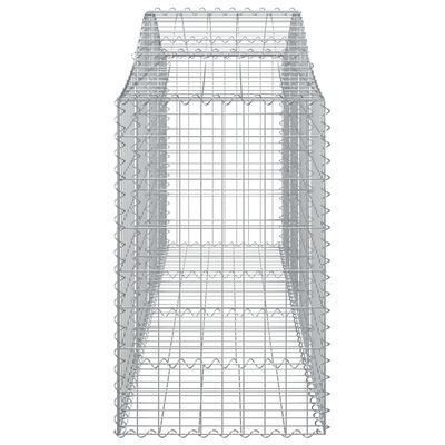 vidaXL Kaarevat kivikorit 5 kpl 200x50x80/100 cm galvanoitu rauta