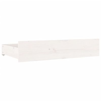 vidaXL Sängynrunko laatikoilla valkoinen 140x200 cm