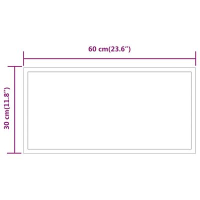 vidaXL Kylpyhuoneen LED-peili 30x60 cm