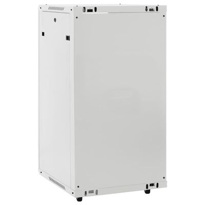 vidaXL 22U Verkkolaitekaappi 19" IP20 harmaa 60x60x120 cm