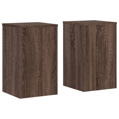 vidaXL Kasvitelineet 2 kpl ruskea tammi 30x30x50 cm tekninen puu