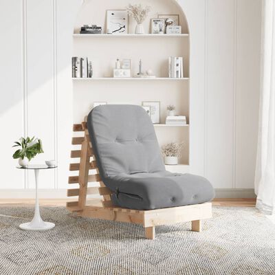 vidaXL Futon vuodesohva patjalla 60x206x11 cm täysi mänty