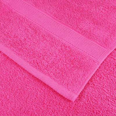 vidaXL Premium Pyyhkeet SOLUND 10 kpl pinkki 100x200 cm 600 gsm