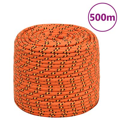 vidaXL Veneköysi oranssi 10 mm 500 m polypropeeni