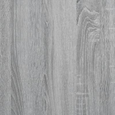 vidaXL Sängynrunko harmaa Sonoma 150x200 cm tekninen puu ja metalli