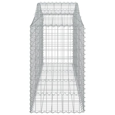 vidaXL Kaarevat kivikorit 20 kpl 200x50x80/100 cm galvanoitu rauta