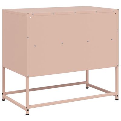 vidaXL TV-taso pinkki 68x39x60,5 cm teräs