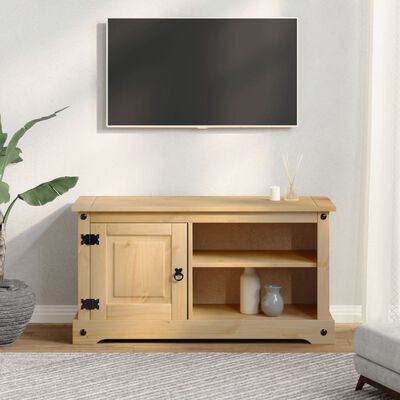 vidaXL TV-taso Corona 100x37x52 cm täysi mänty