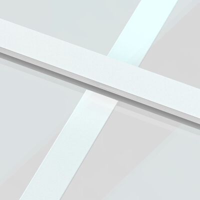 vidaXL Liukuovi valkoinen 90x205 cm karkaistu lasi ja alumiini
