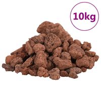 vidaXL Vulkaaniset kivet 10 kg punainen 1-2 cm