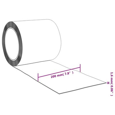 vidaXL Oviverho punainen 200 mm x 1,6 mm 25 m PVC