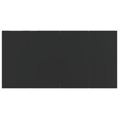 vidaXL 7-osainen Ulkoruokailuryhmä tyynyillä harmaa ja musta
