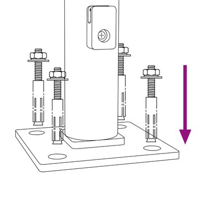 vidaXL Verkkoaita laipalla antrasiitti 1,1x25 m