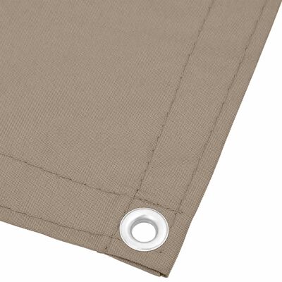 vidaXL Parvekesuoja taupe 120x700 cm 100% polyesteri Oxford polyesteri