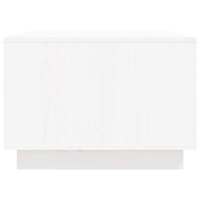 vidaXL Sohvapöytä valkoinen 80x50x35 cm täysi mänty