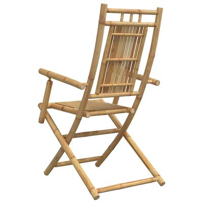 vidaXL Taitettavat puutarhatuolit 6 kpl 53x66x99 cm bambu