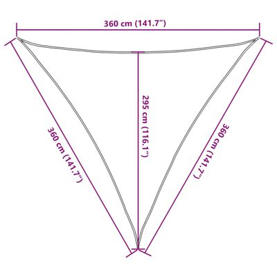 vidaXL Aurinkopurje vaaleanharmaa 3,6x3,6x3,6 m 100% Oxford polyesteri