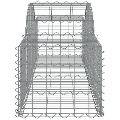 vidaXL Kaarevat kivikorit 9 kpl 200x50x40/60 cm galvanoitu rauta