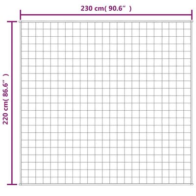 vidaXL Painopeitto sininen 220x230 cm 11 kg kangas