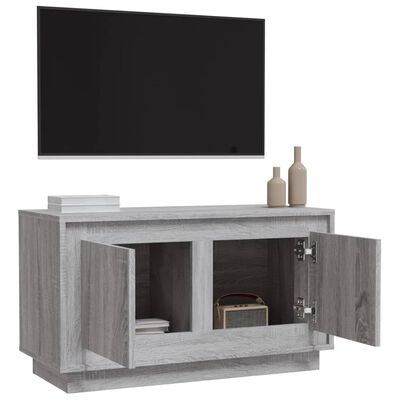 vidaXL TV-taso harmaa Sonoma 80x35x45 cm tekninen puu