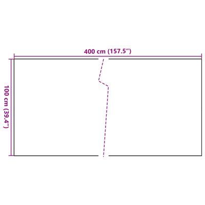 vidaXL Parvekesuoja ruskea ja musta 400x100 cm polyrottinki