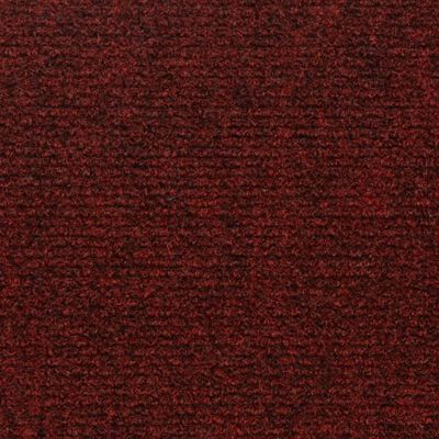 vidaXL Itsekiinnittyvät porrasmatot suorakaide 15 kpl 60x25cm punainen