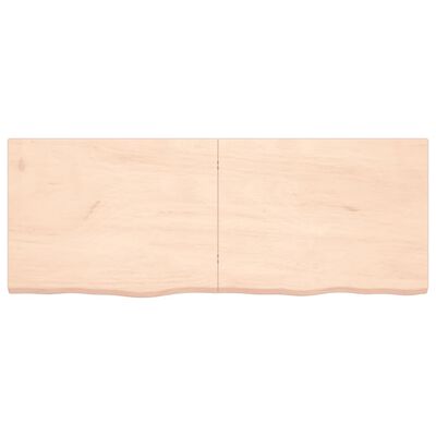 vidaXL Pöytälevy 160x60x(2-4) cm käsittelemätön täystammi