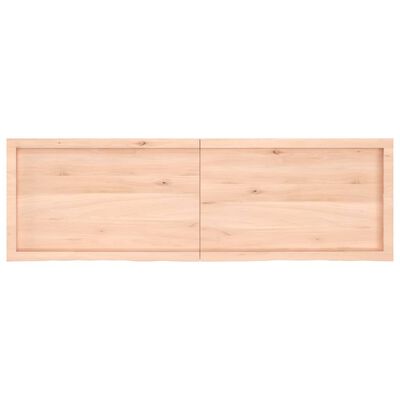 vidaXL Pöytälevy 160x50x(2-4) cm käsittelemätön täystammi