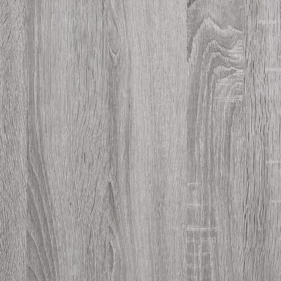 vidaXL Kirjahylly 5 kerrosta harmaa Sonoma 80x30x154 cm tekninen puu