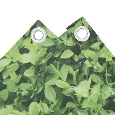 vidaXL Puutarhan yksityisyyden suoja kasvityyli vihreä 1000x75 cm PVC