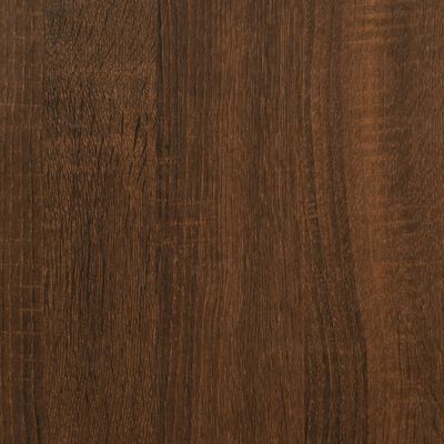 vidaXL Sohvapöytä ruskea tammi 100x100x40 cm tekninen puu