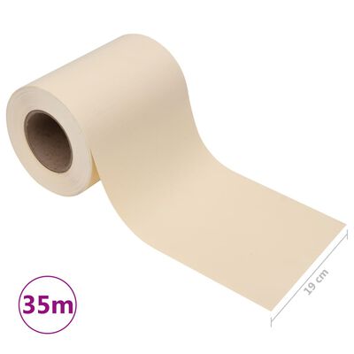 vidaXL Puutarhan yksityisyyden suoja PVC 35x0,19 m kerma