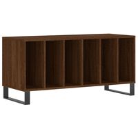 vidaXL LP-levyjen säilytyskaappi ruskea tammi 100x38x48 cm puu