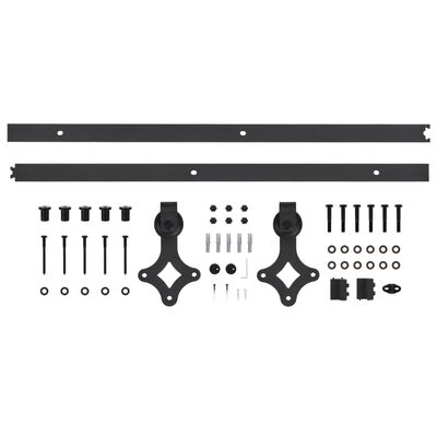 vidaXL Liukuovi asennustarvikkeineen 100x210 cm täysi mänty