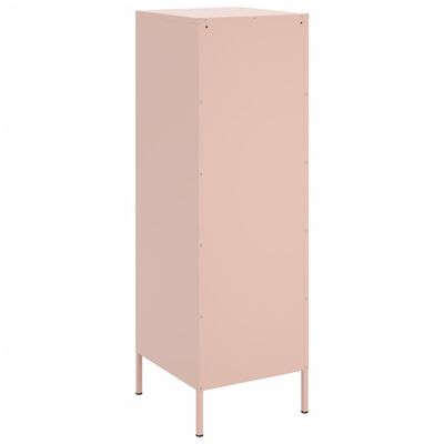 vidaXL Kaappi pinkki 36x39x113 cm teräs