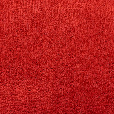 vidaXL Matto OVIEDO lyhytnukkainen punainen 80x200 cm
