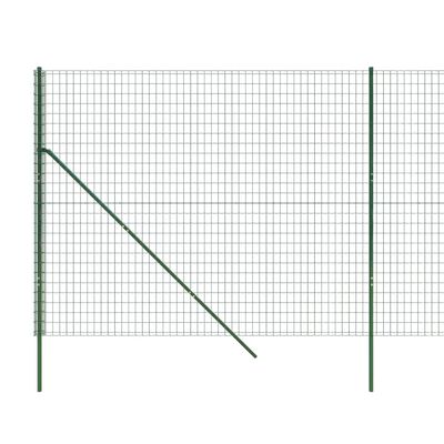 vidaXL Verkkoaita vihreä 1,4x25 m galvanoitu teräs