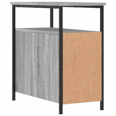 vidaXL Yöpöydät 2 kpl harmaa Sonoma 30x60x60 cm tekninen puu