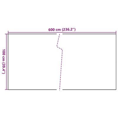 vidaXL Parvekesuoja antrasiitti 600x100 cm polyrottinki