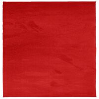 vidaXL Matto OVIEDO lyhytnukkainen punainen 160x160 cm