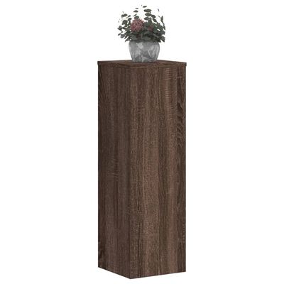 vidaXL Kasvitelineet 2 kpl ruskea tammi 25x25x80 cm tekninen puu