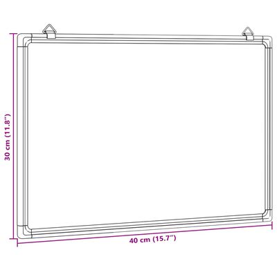 vidaXL Magneettinen tussitaulu 40x30x1,7 cm alumiini