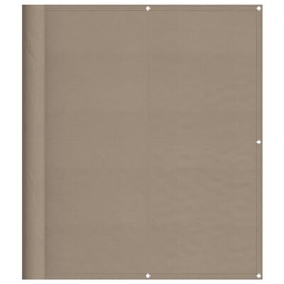 vidaXL Parvekesuoja taupe 120x700 cm 100% polyesteri Oxford polyesteri