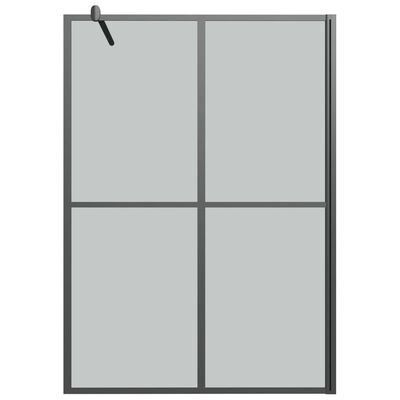 vidaXL Walk-in suihkuseinäke 145x195 cm tumma karkaistu lasi