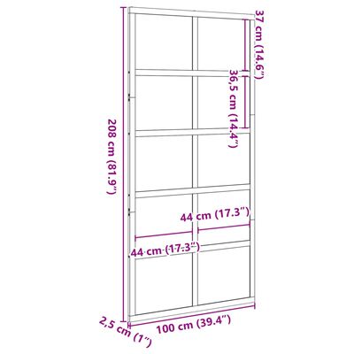 vidaXL Lato-ovi vahanruskea 100x208 cm täysi mänty