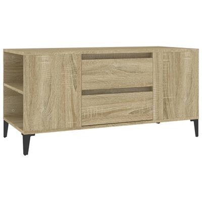 vidaXL TV-taso Sonoma-tammi 102x44,5x50 cm tekninen puu