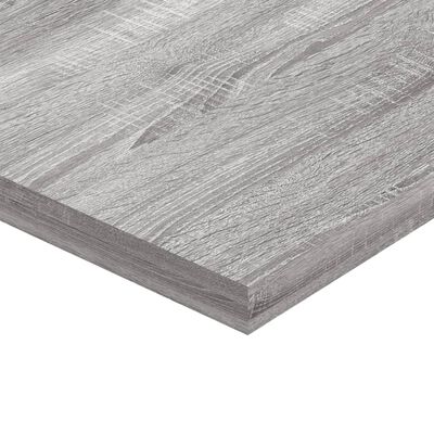 vidaXL Seinähyllyt 8 kpl harmaa Sonoma 40x20x1,5 cm tekninen puu